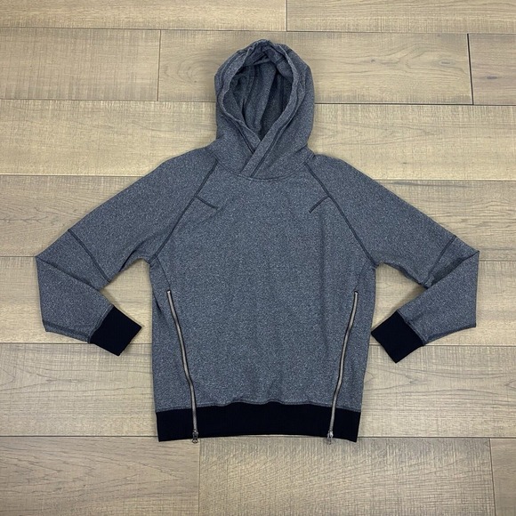 Lululemon Om & Roam Pullover Womens Size 6‎ Gray Hoodie Heather Speckled Zip - Picture 1 of 12